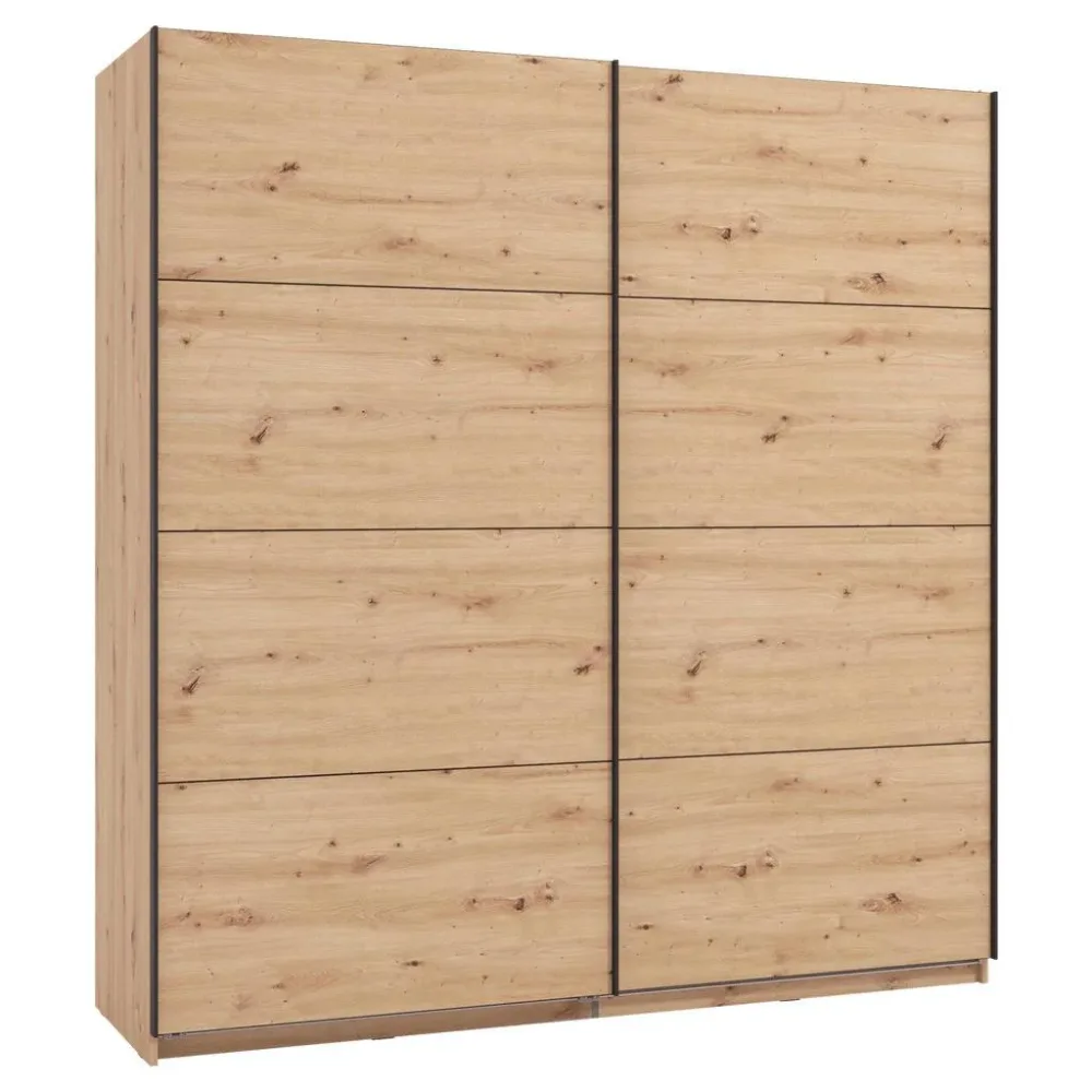 Schwebetürenschrank Gard 200 In Eiche Artisan 195/217/61 cm Eiche Artisan 
