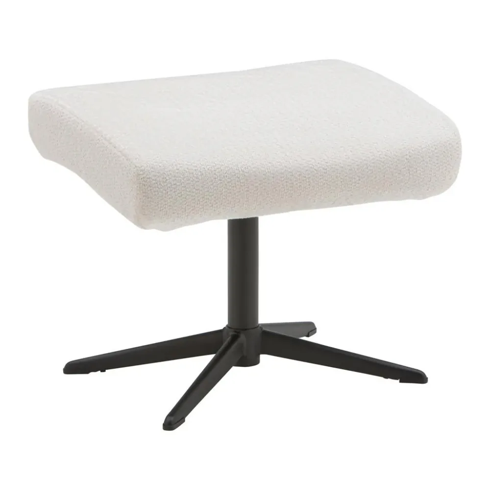 Hocker Como Ecru Ecru Metall, Textil 