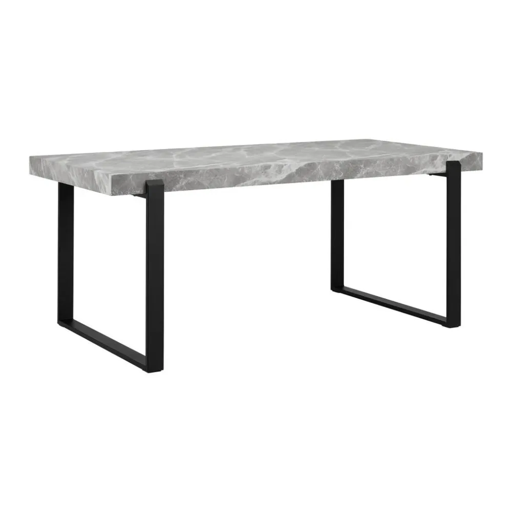 Esstisch Mila Marmoroptik 180x90x76cm Metall, Holzwerkstoff 180/90/76 cm 