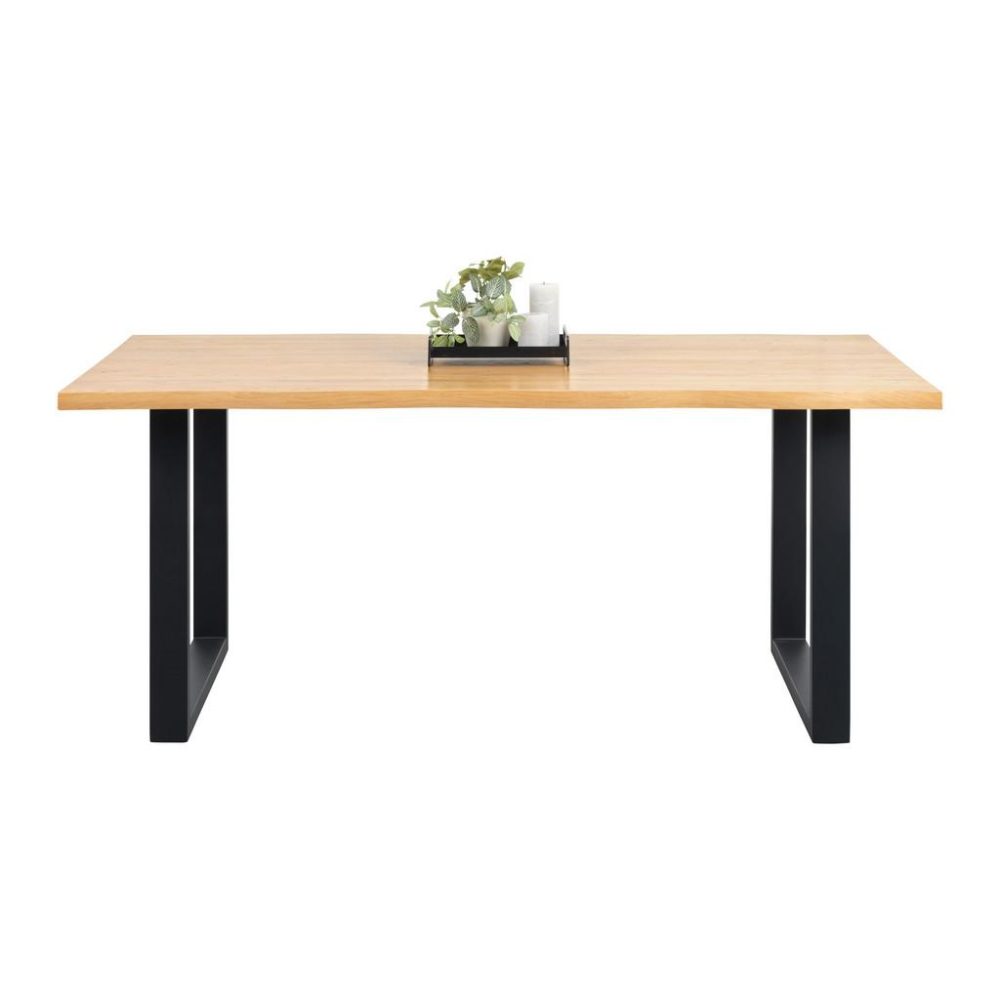 Esstisch Boston Schwarz/eiche Artisan Holz, Metall 