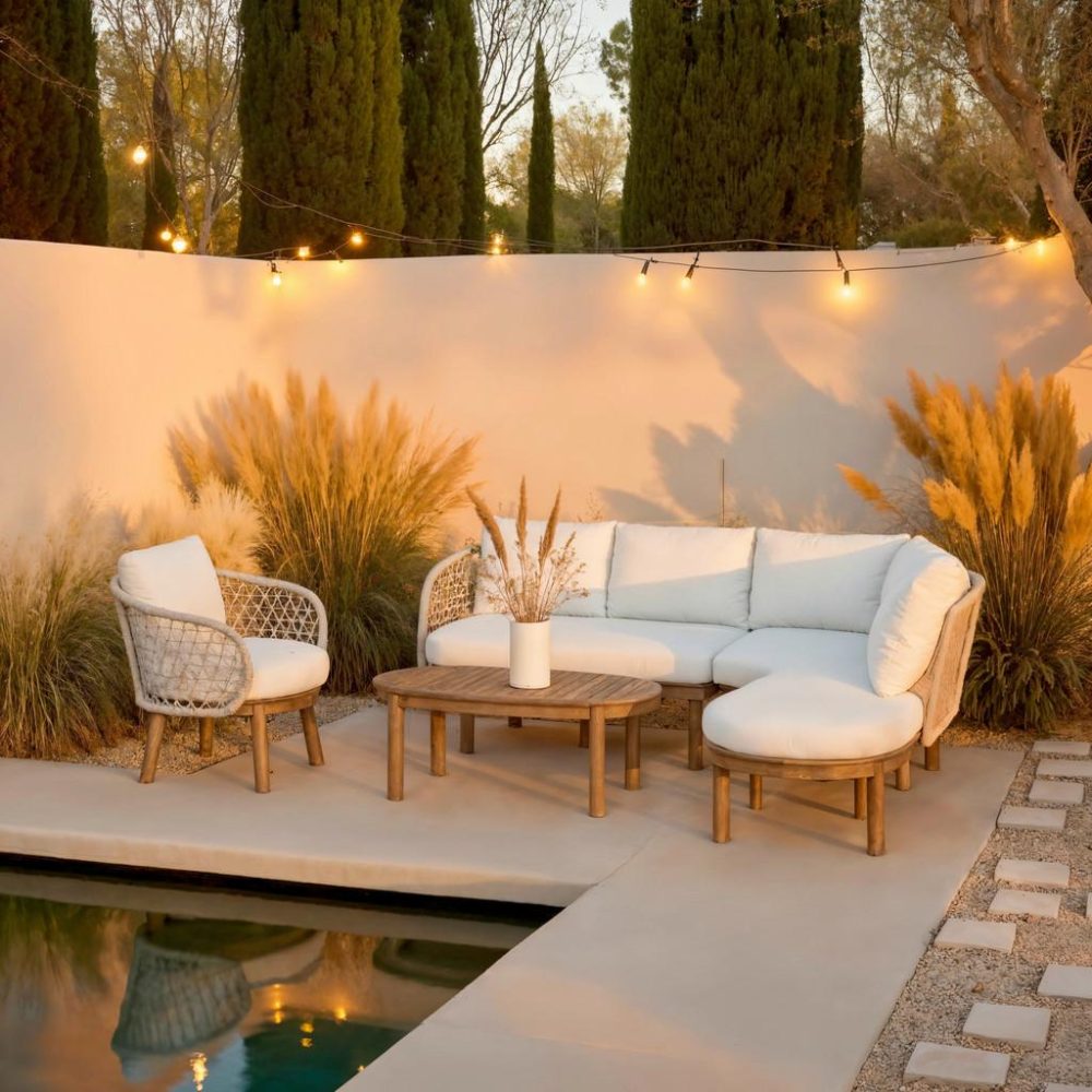 Gartenlounge Belaya 4-teilig 244/205 cm 