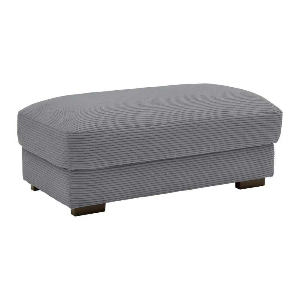Hocker Pedro Grau Grau Textil 