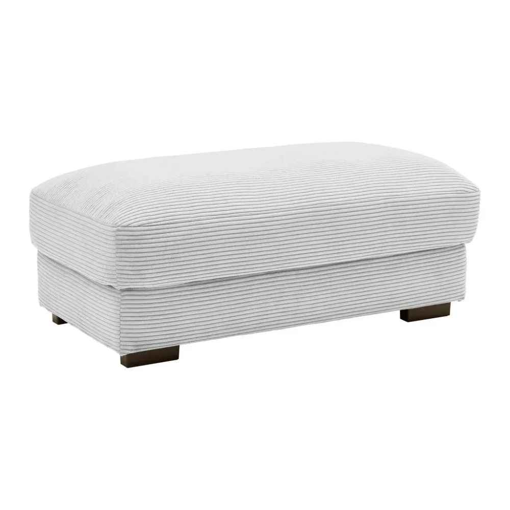 Hocker Pedro Hellgrau Hellgrau Textil 