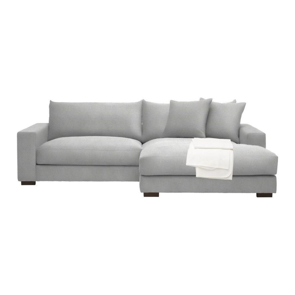 Ecksofa Pedro Hellgrau Hellgrau 