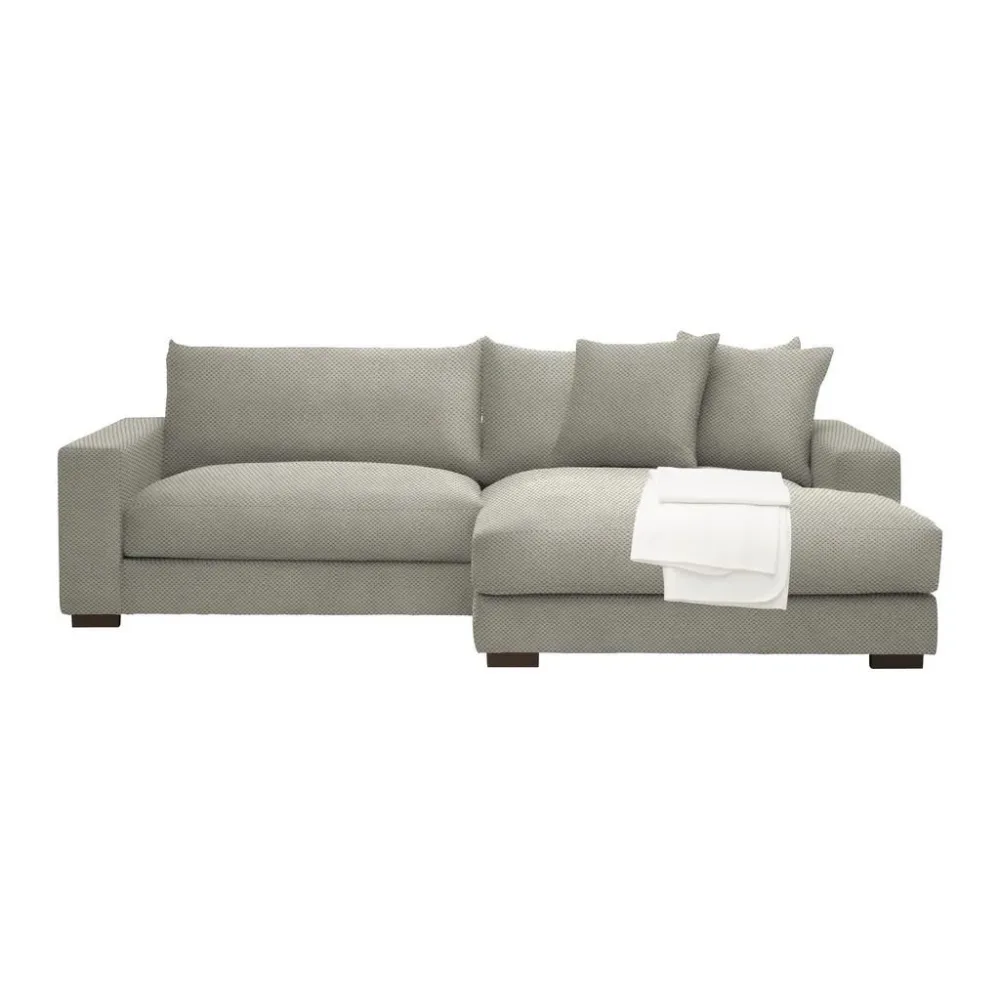 Ecksofa Pedro Taupe Taupe 