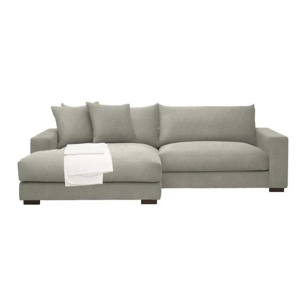 Ecksofa Pedro Taupe Taupe 