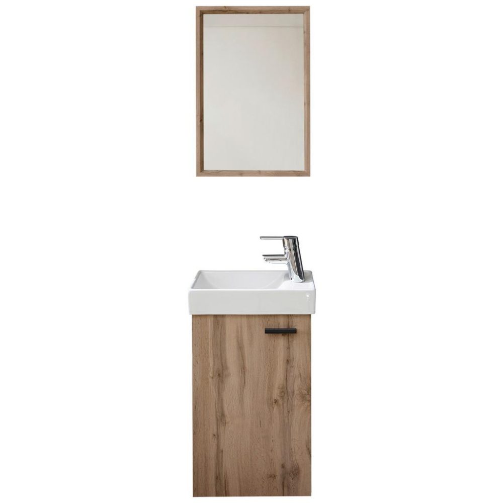 Gästebad Amy 2-Teilig In Eichefarben 41/165/23 cm 