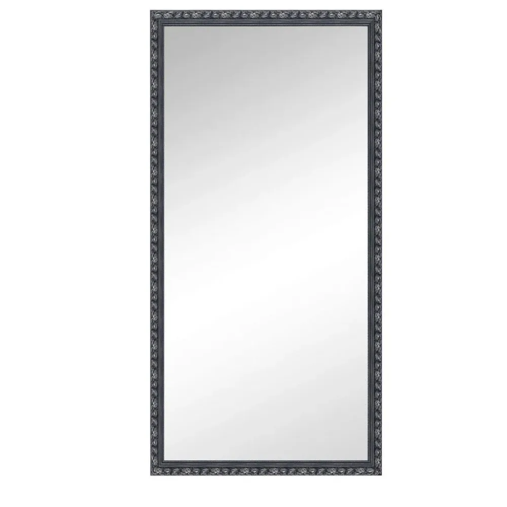 Wandspiegel In Schwarz/silberfarben , Schwarz, Silberfarben 