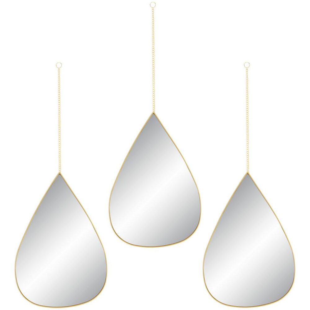 Spiegelset Milena In Goldfarben 19/28/1,1 cm , Goldfarben 