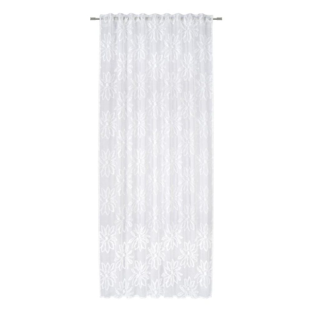 Fertigvorhang Emilia In Weiss Ca. 135x245cm halbtransparent 