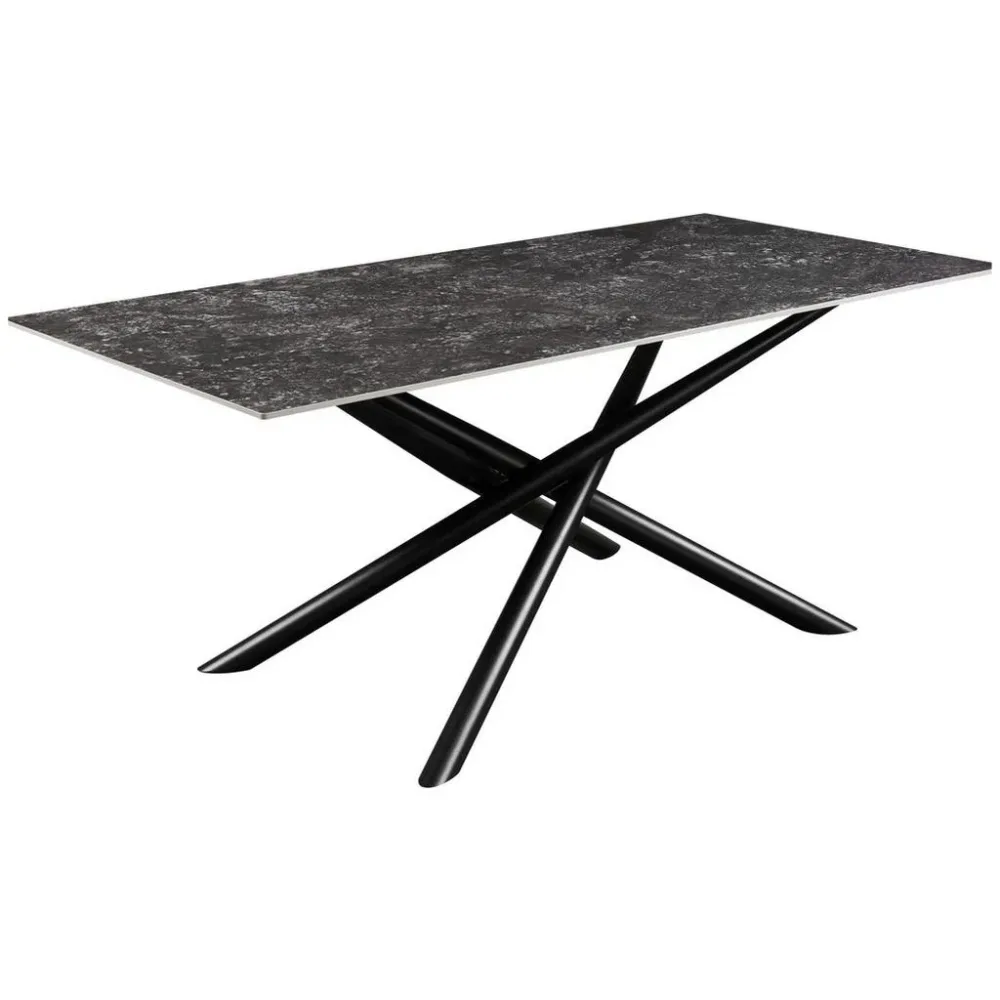 Esstisch David Grau Metall, Keramik 
