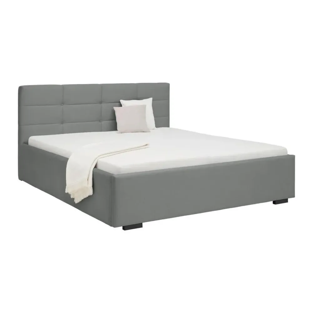 Polsterbett Nelo In Grau Ca. 160x200cm 160/200 cm Grau 