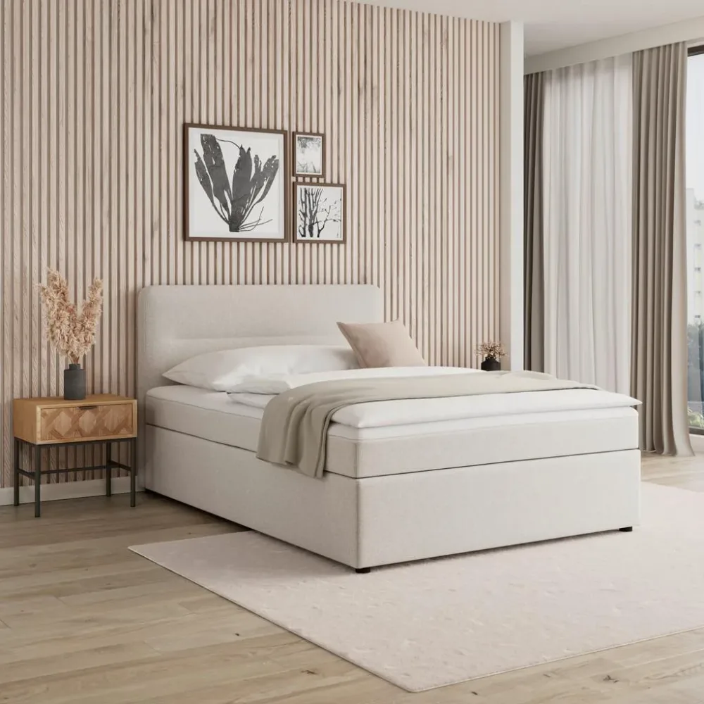 Boxbett Marco Creme Ca. 140x200 Cm 140/200 cm Creme 