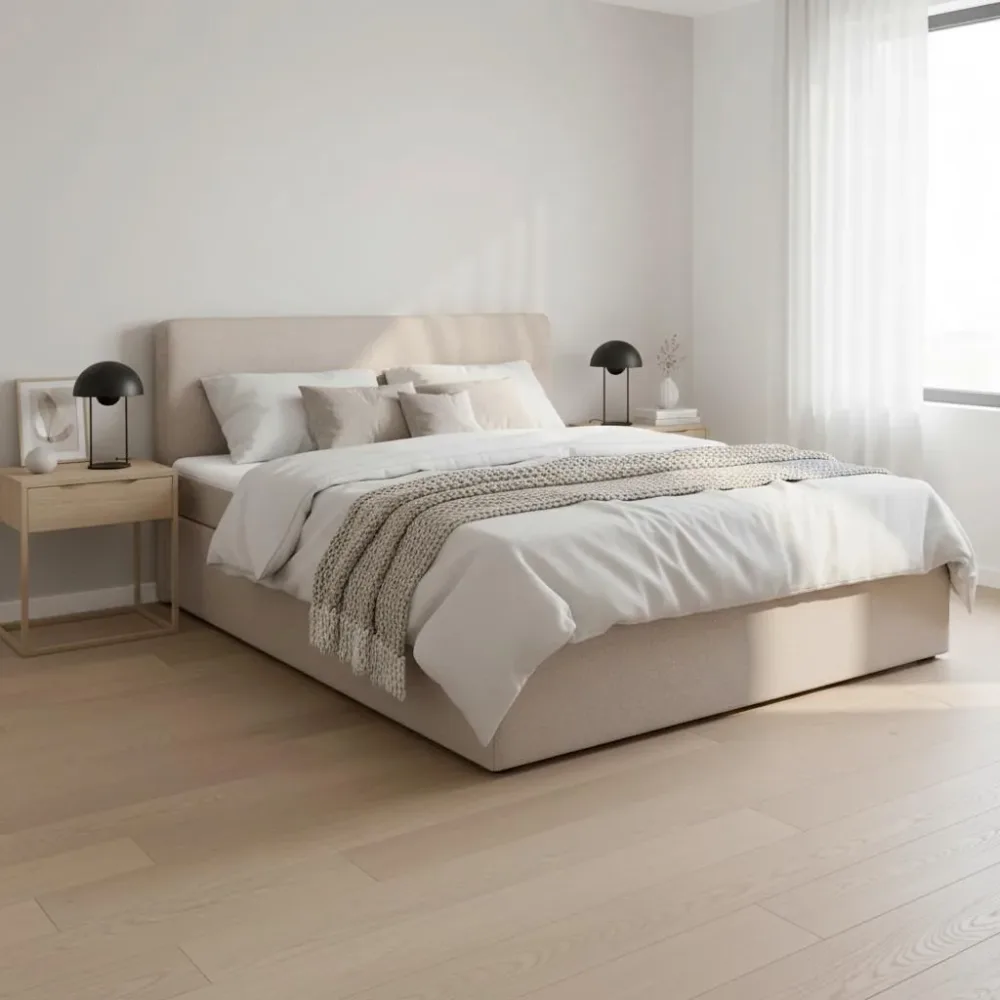 Boxbett Marco Taupe Ca. 180x200 Cm 180/200 cm Taupe 