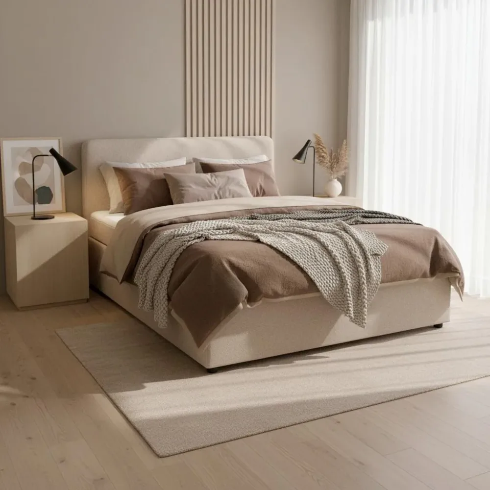 Boxbett Marco Taupe Ca. 140x200 Cm 140/200 cm Taupe 
