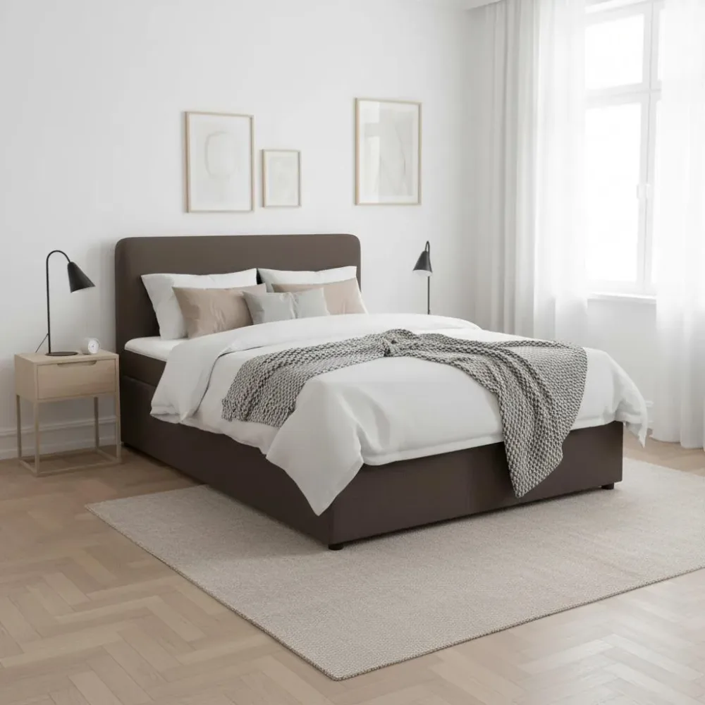 Boxbett Marco Braun Ca. 140x200 Cm 140/200 cm Braun 