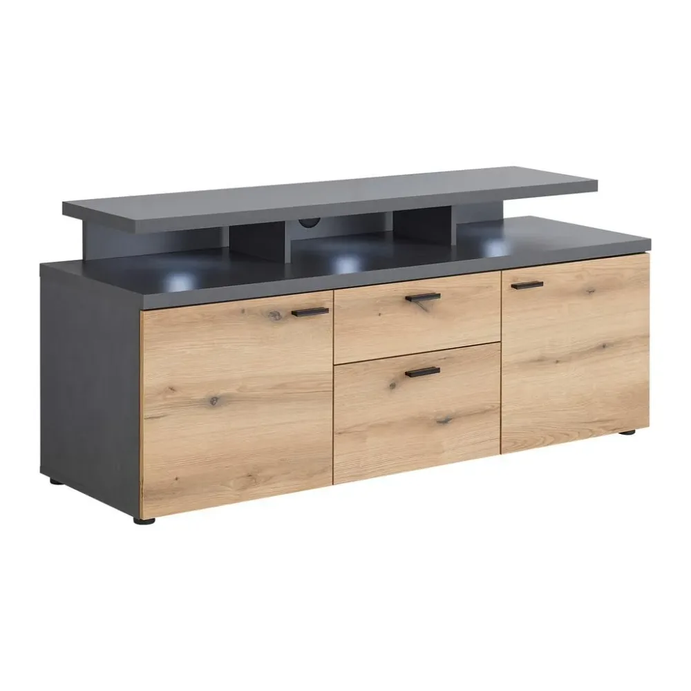 Tv-element Cadix Anthrazit/eichefarben Anthrazit, Eichefarben 150/66/47 cm 