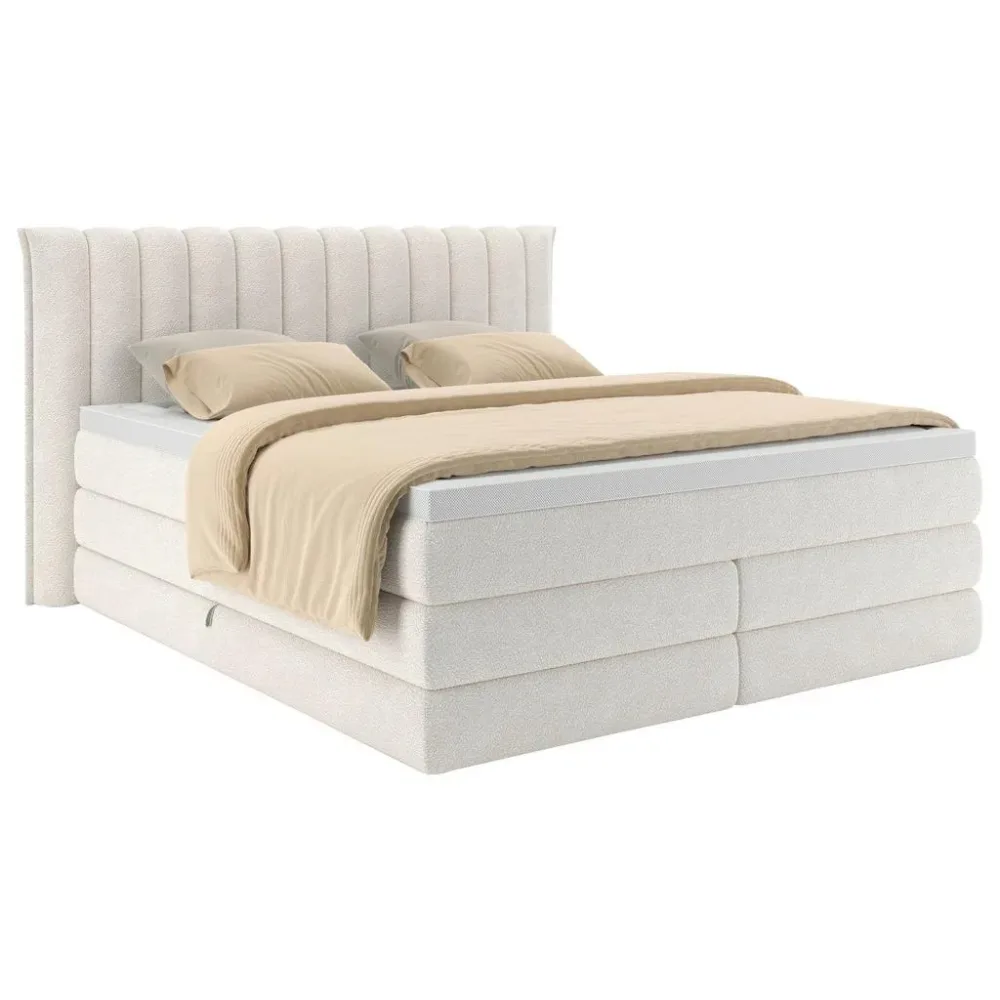 Boxspringbett Lina Creme Ca. 200x200 200/200 cm Creme 