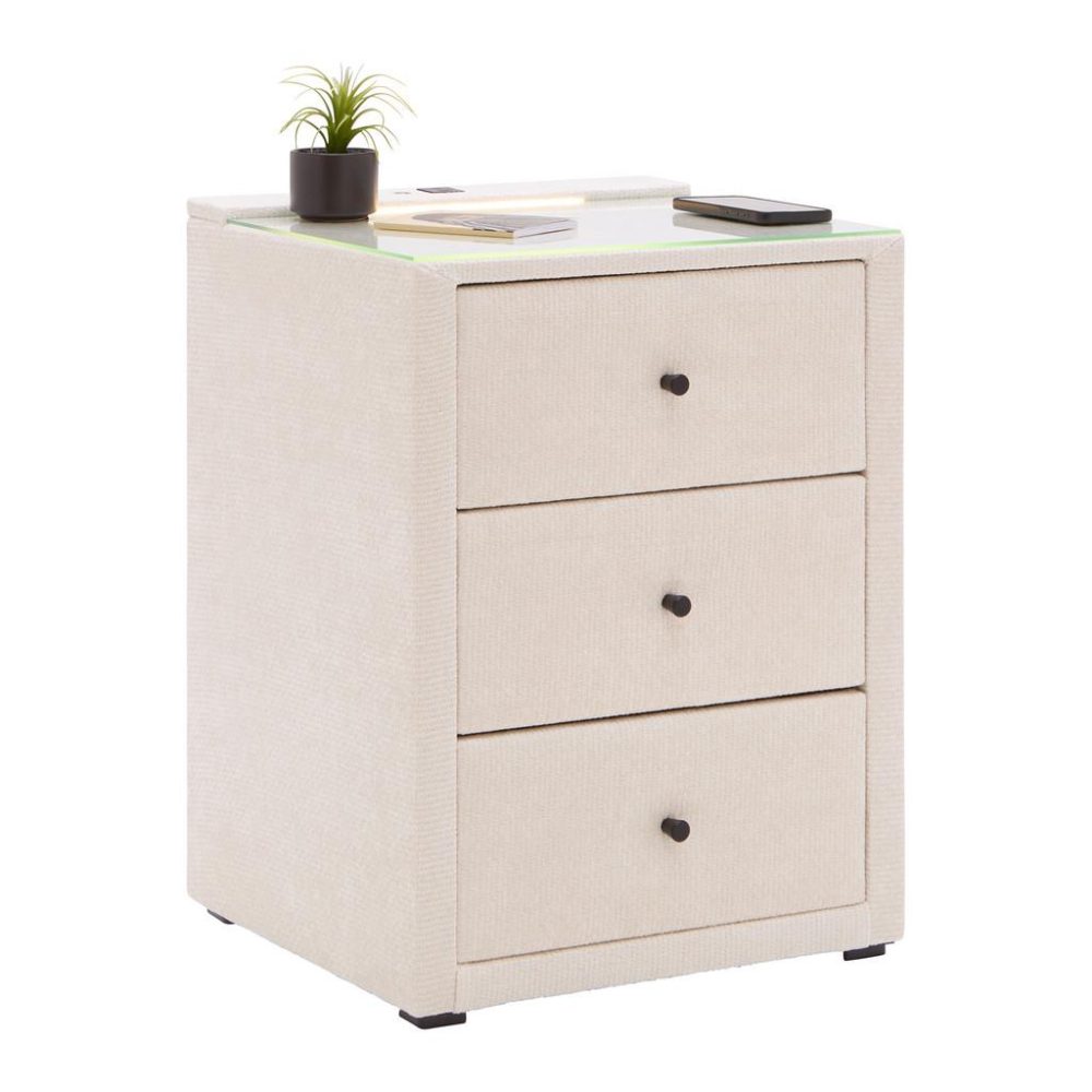 Nachtkästchen Universal Beige 48/68/45,5 cm Beige 