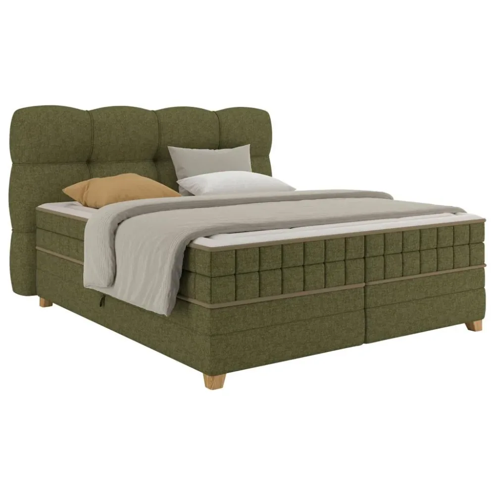 Boxspringbett Bianco Grün Ca. 160x200cm 160/200 cm Grün 