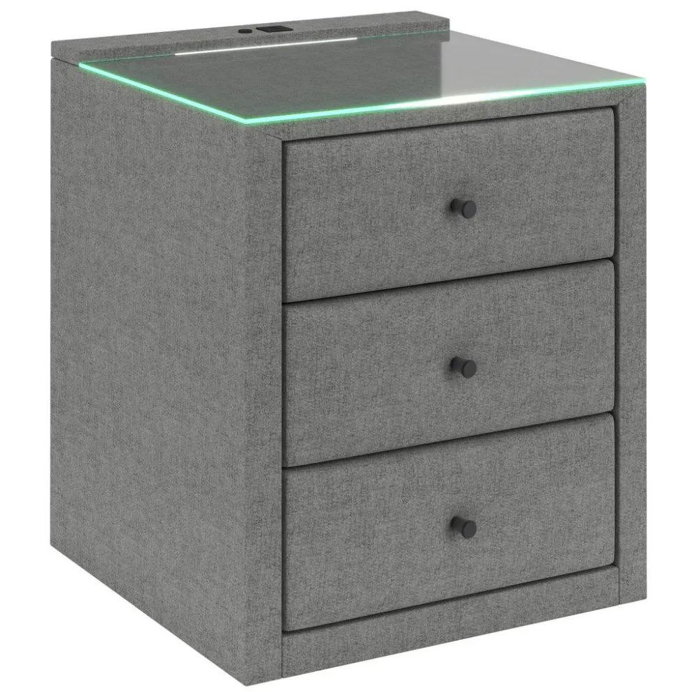 Nachtkästchen Universal Grau 48/68/45,5 cm Grau 