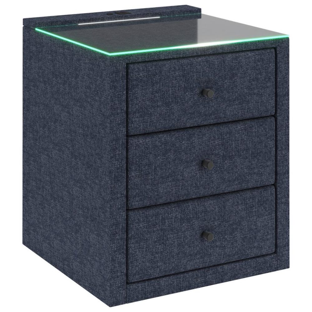 Nachtkästchen Universal Blau 48/68/45,5 cm Blau 