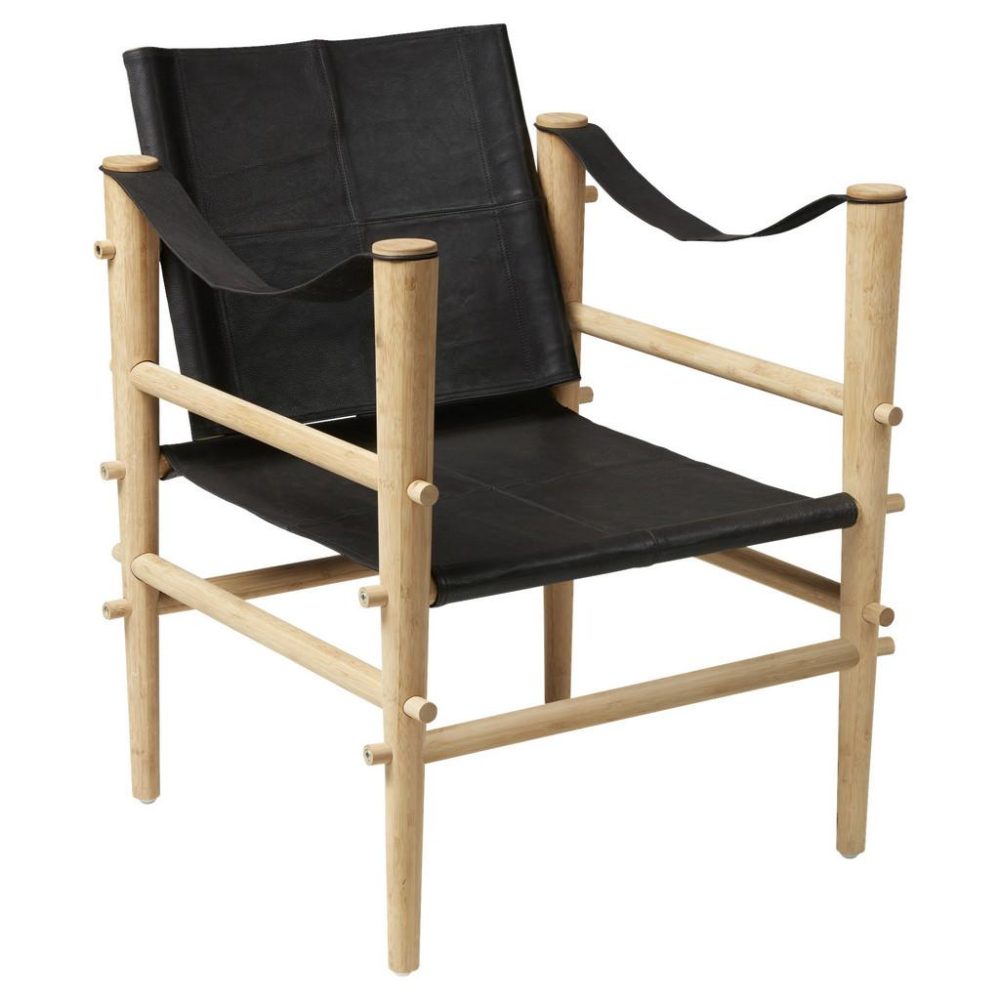 Sessel Noble 3155028 Echtleder Schwarz 