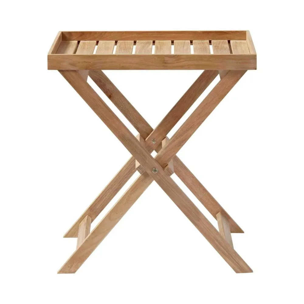 Tabletttisch Tray Table Holz 60/40/65 cm 