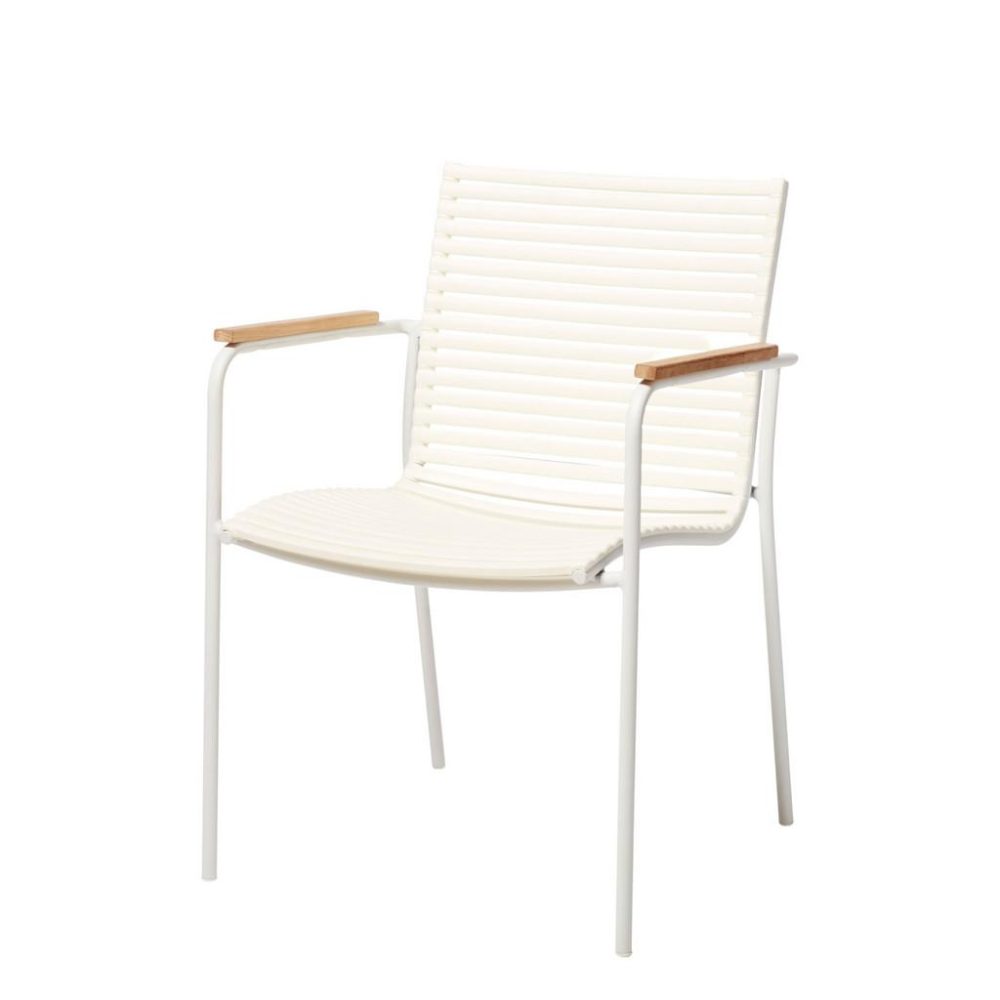 Gartenstuhl Mood Kunststoff Weiss 