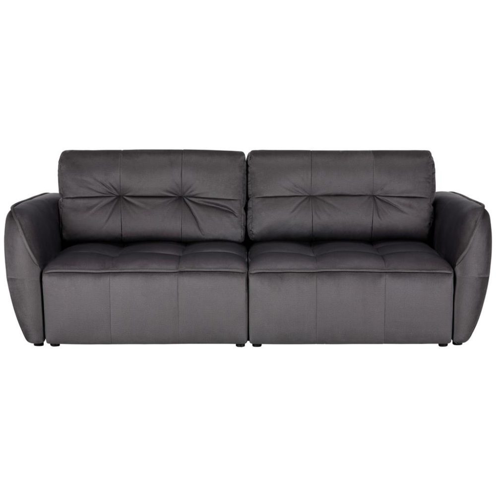 Schlafsofa In Grau Anthrazit Textil 