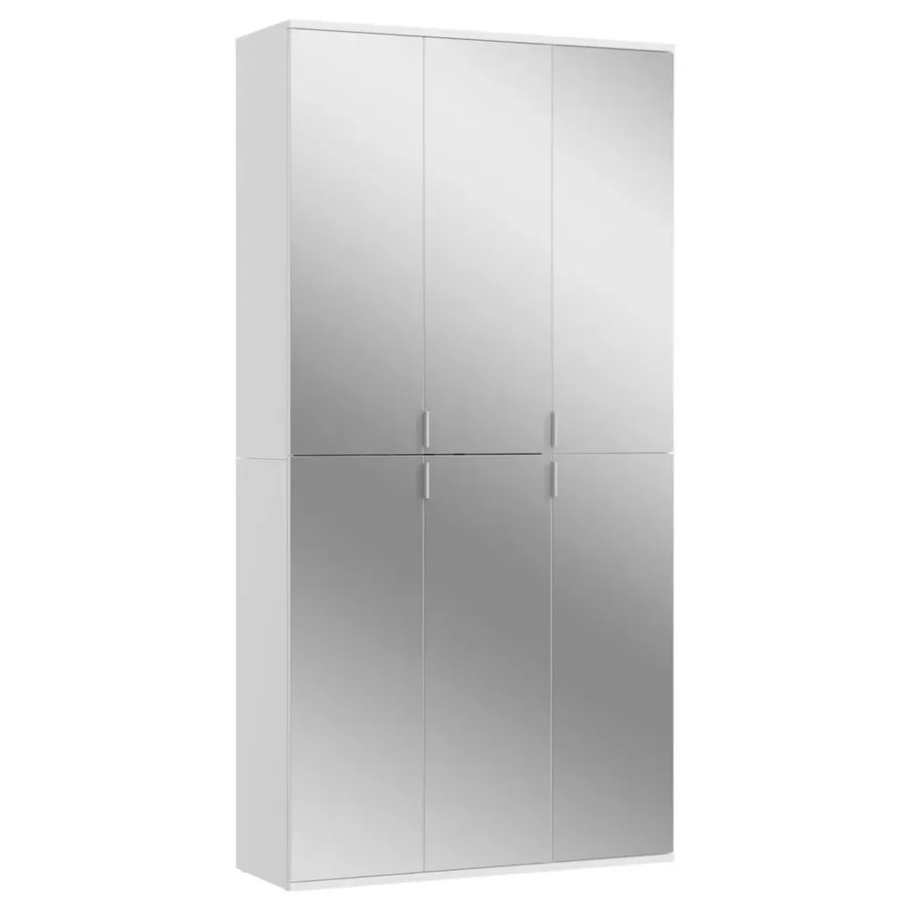 Drehtürenschrank 91/193/34 cm Weiss 