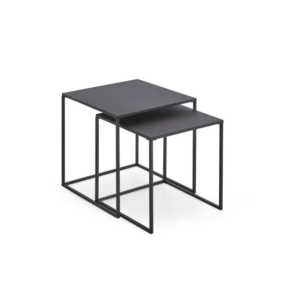 Couchtisch Kleinmöbel Metall 38-34/38-34/41-37 cm 