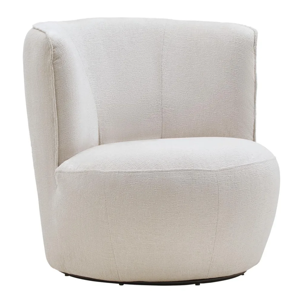 Sessel Jasima In Beige Drehbar Chenille Beige 