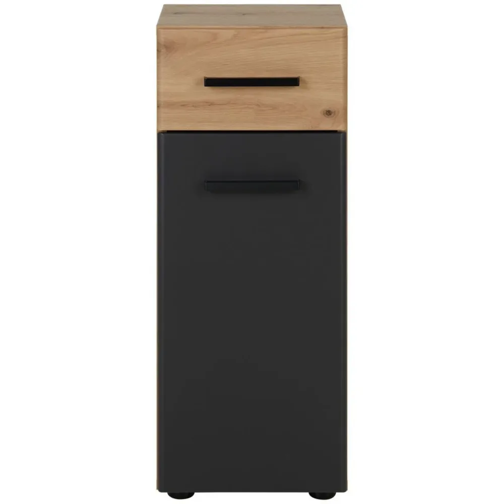 Unterschrank In Grau/eichefarben 30/76/30 cm 