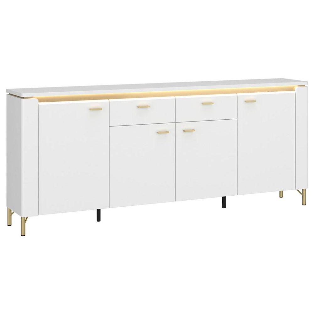 Sideboard Lazio Weiß B: 200,3 Cm  200,3/87,3/40 cm 2 Schublade(n) 