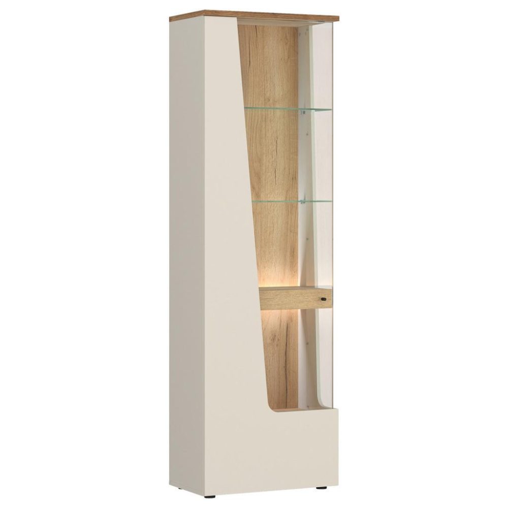 Vitrine Cut Out B: 60 Cm Kaschmir/eichefarben 60/198/40 cm , 