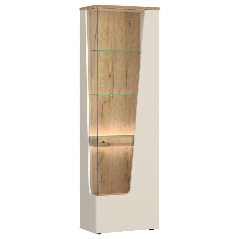 Vitrine Cut Out B: 60 Cm Kaschmir/eichefarben 60/198/40 cm , 