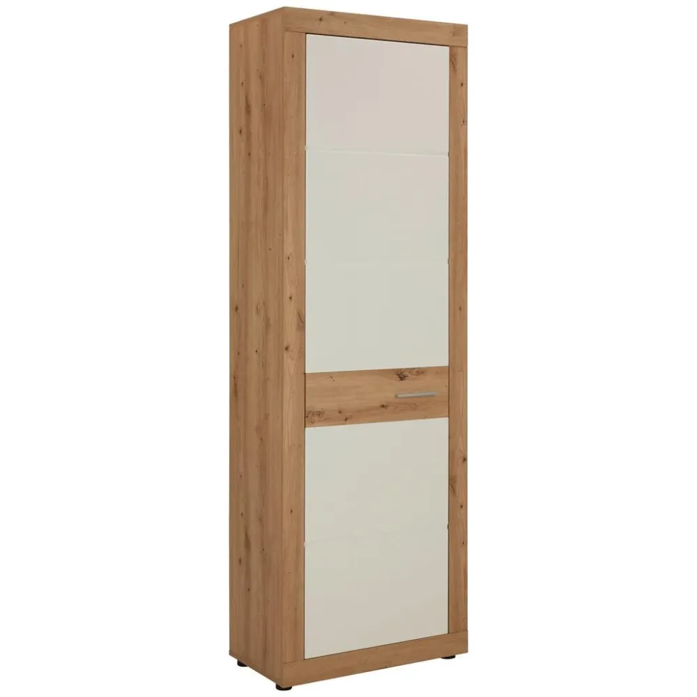 Garderobenschrank In Weiss/eichefarben 65/198/36 cm 