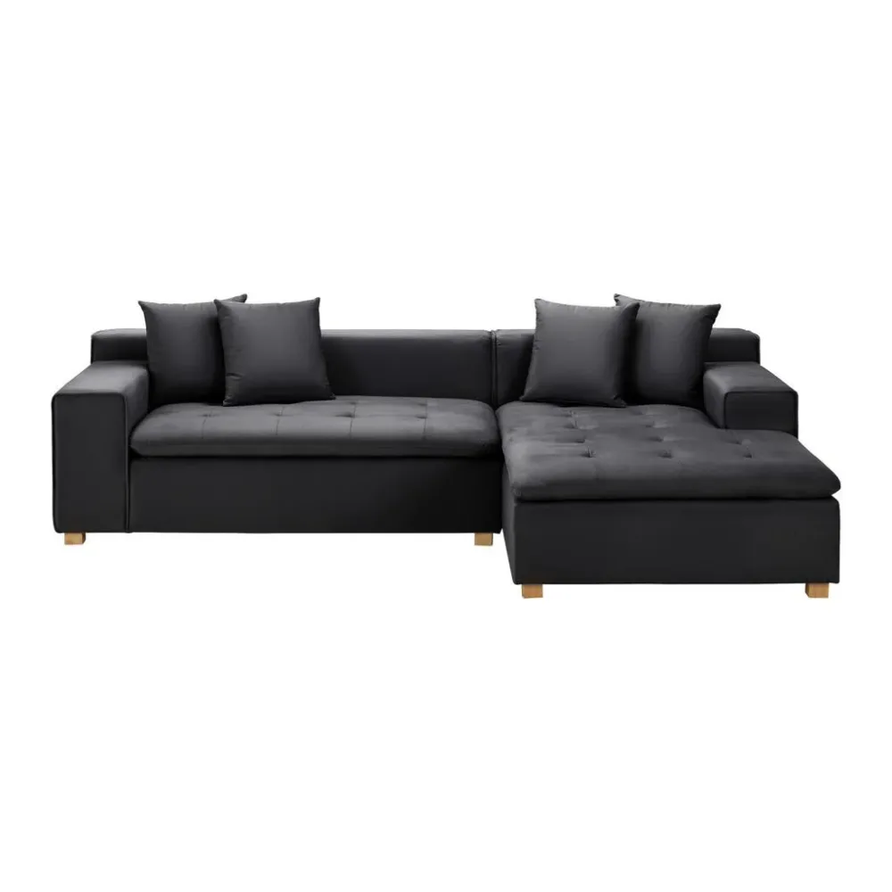 Ecksofa Dunkelgrau, 