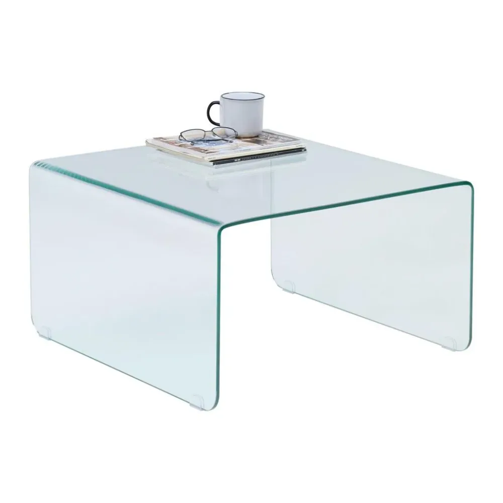 Couchtisch Wing Klar Glas 70/70/40 cm 