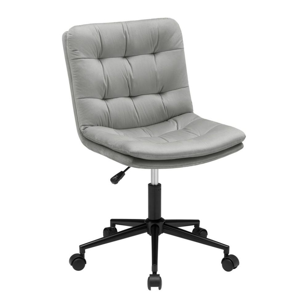 Drehstuhl Easy Ii Grau Samt Grau 