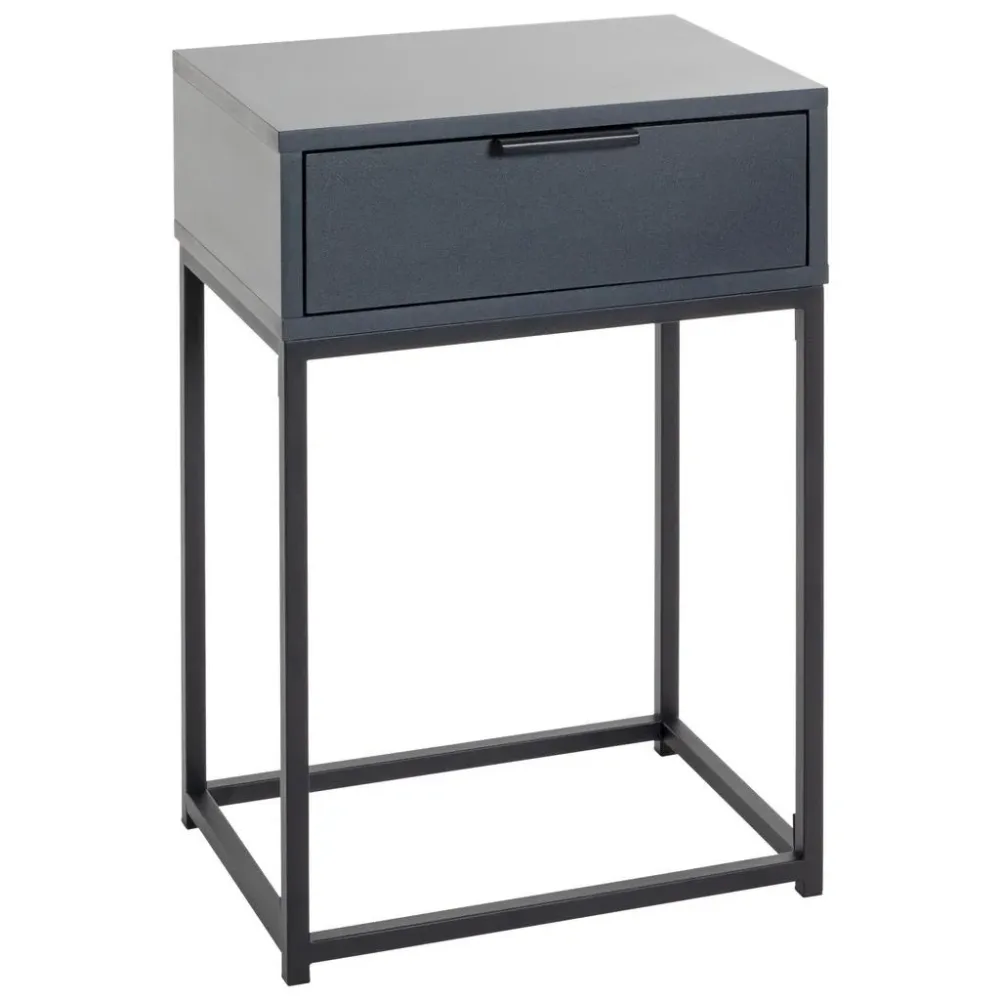 Nachtkästchen Ilva Anthrazit/schwarz 40/60/28 cm Anthrazit, Schwarz 