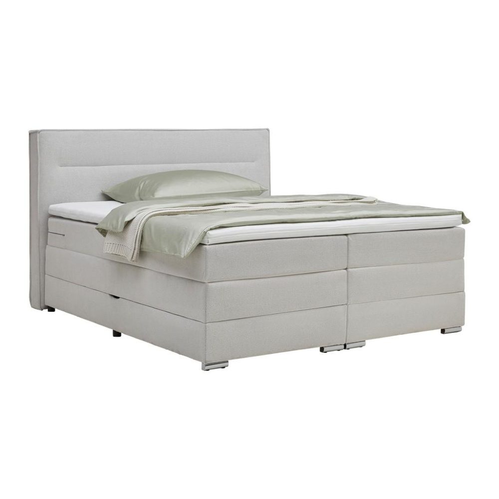 Boxspringbett Papilon In Grau Ca. 180x200cm 180/200 cm Grau 