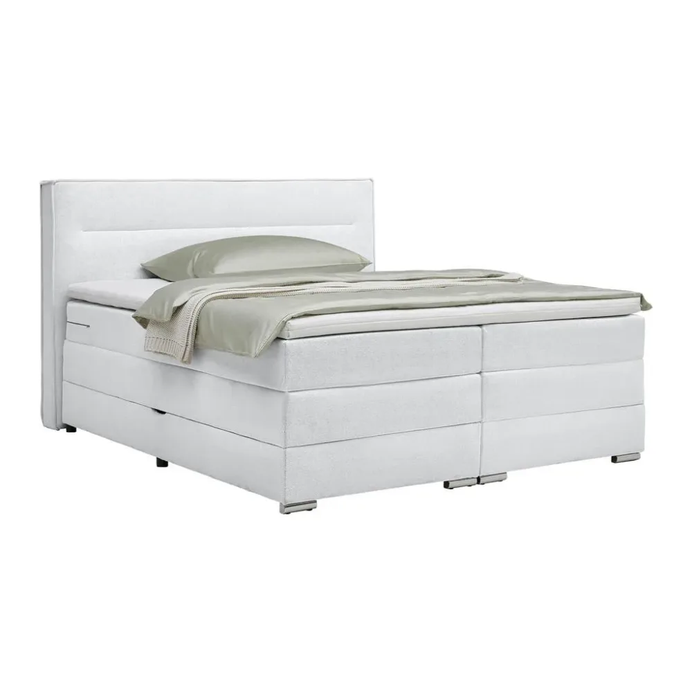 Boxspringbett Papilon Silberfarben Ca. 160x200cm 160/200 cm Silberfarben 