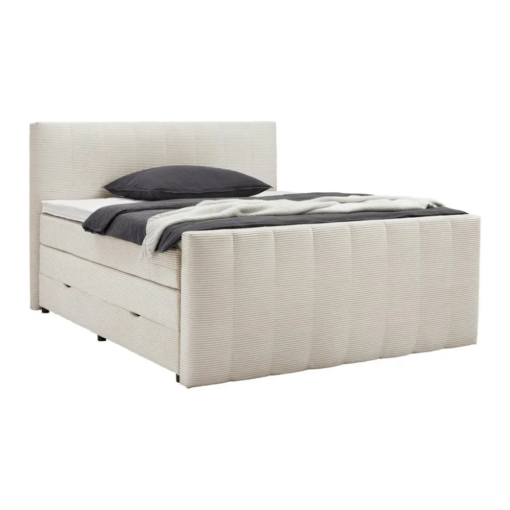 Boxspringbett Malaga Beige Ca. 160x200cm 160/200 cm Beige 