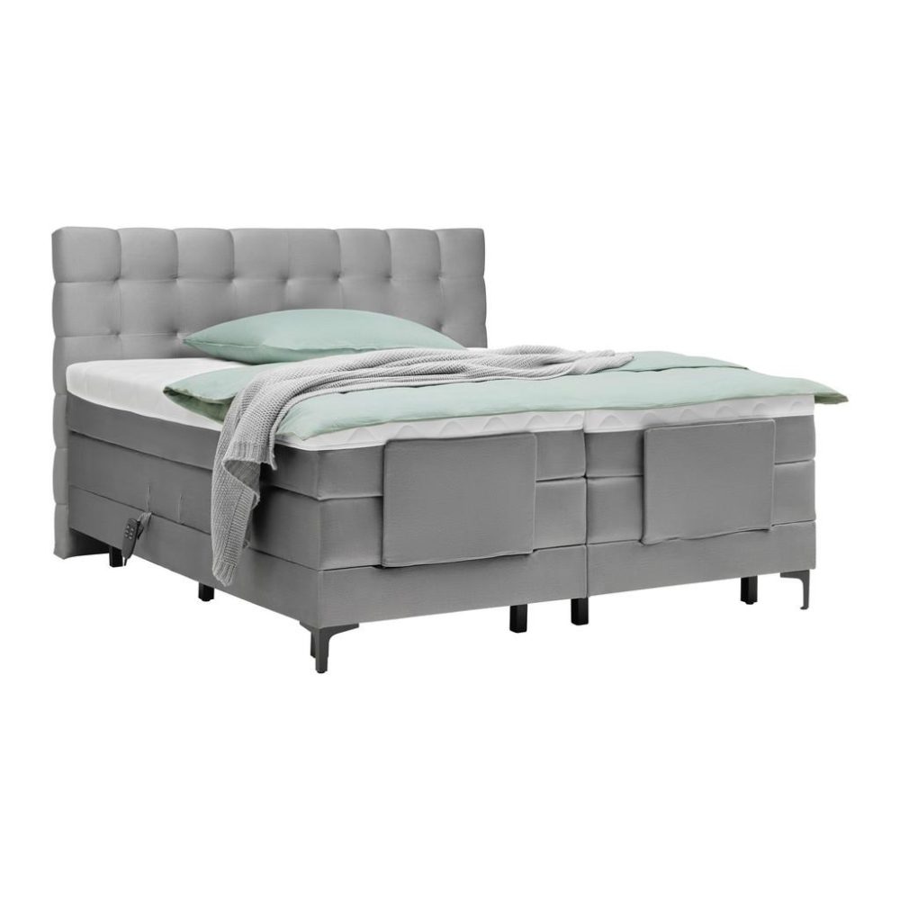 Boxspringbett Falcon In Grau Ca. 180x200cm 180/200 cm Grau 