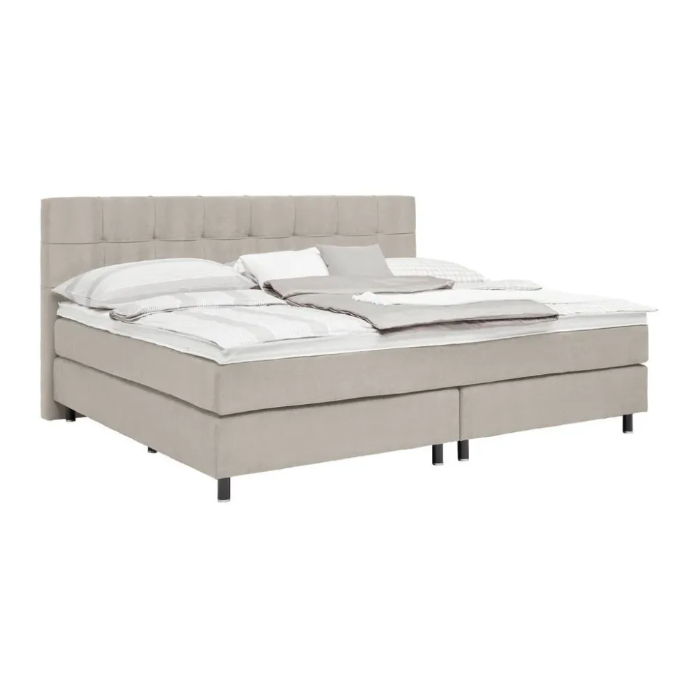 Boxspringbett Primo Taupe Ca. 240x200cm 240/200 cm Taupe 