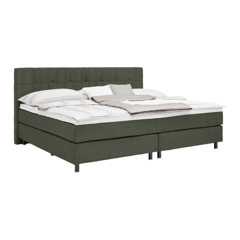 Boxspringbett Primo Dunkelgrün Ca. 220x200cm 220/200 cm Dunkelgrün 