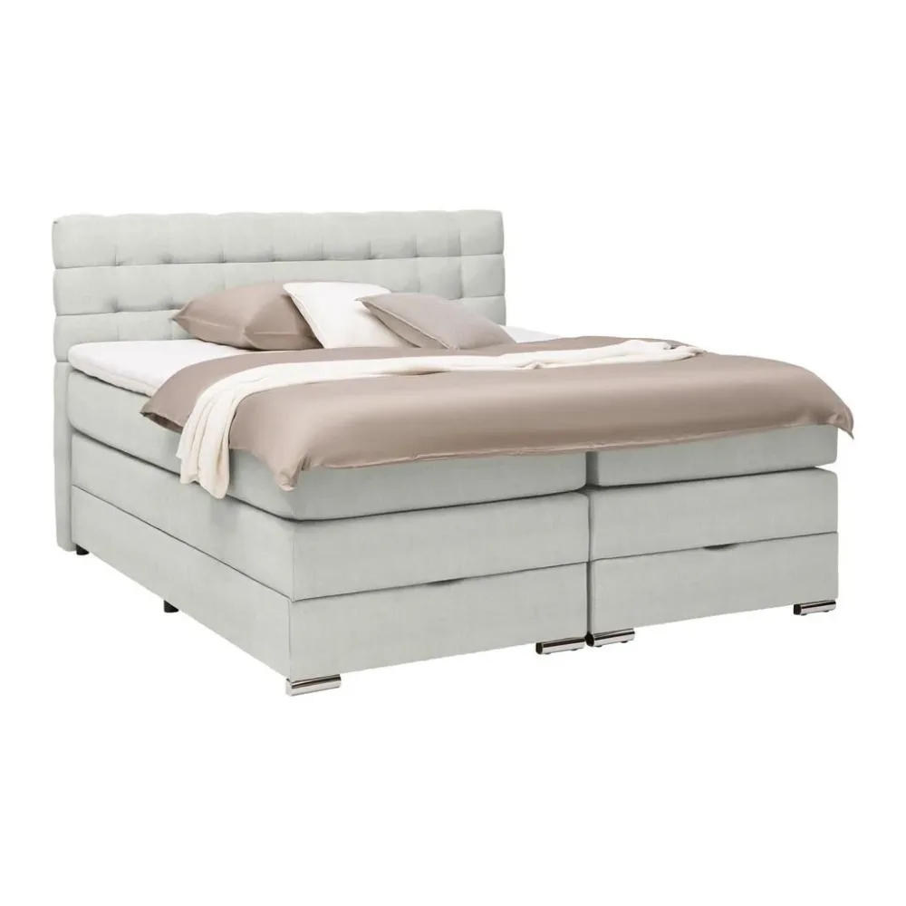 Boxspringbett London -Exklusiv- 180/200 cm Grau 