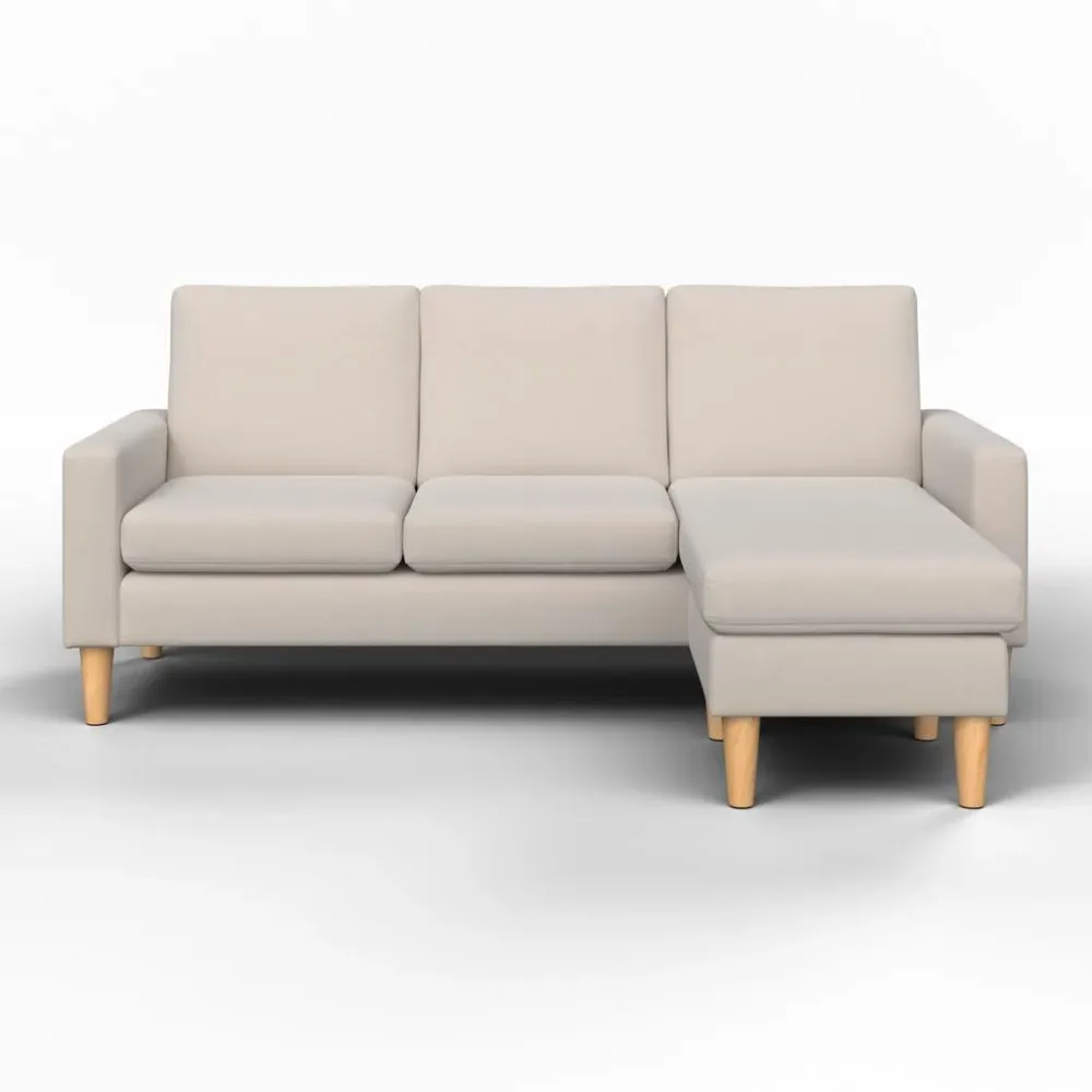 Wohnlandschaft Noemie Beige Webstoff Webstoff Beige 